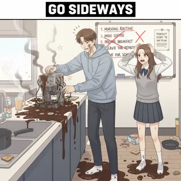 망하다 영어로? 마치다 영어로? go sideways 뜻과 예문