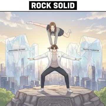 흔들리지 않는 영어로, 믿음직한 영어로, rock-solid 뜻과 예문