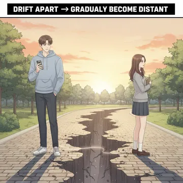 점점멀어지다 영어로? 자연스럽게 헤어지다 영어로? drift apart 뜻과 예문