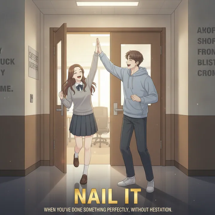 nail it 예문 이미지 5