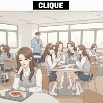 仲良しだけで固まるグループって英語で？ clique の意味と例文