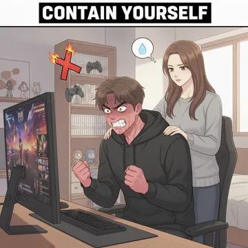 평정심을 되찾아, 진정해 영어로? 자제해 영어로? Contain yourself 뜻과 예문