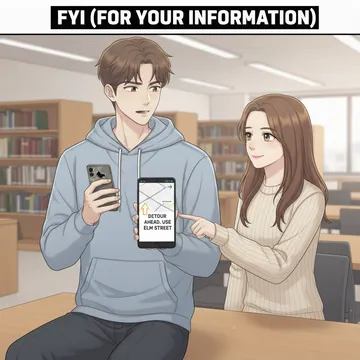 참고로 영어로? FYI 뜻과 예문
