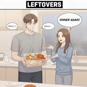 「食べ残し」「残った料理」って英語で？ Leftovers の意味と例文