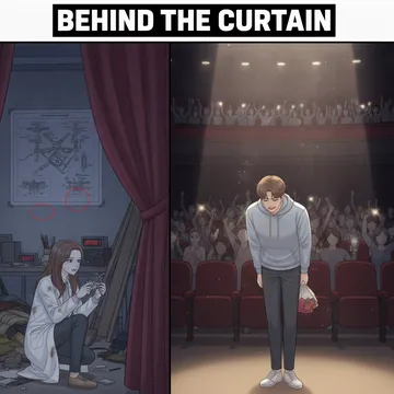 배후에서 영어로? 비밀리에 영어로? behind the curtain 뜻과 예문