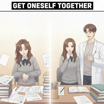 「気持ちを静める」「心を落ち着かせる」「体勢を立て直す」って英語で？ get oneself together の意味と例文