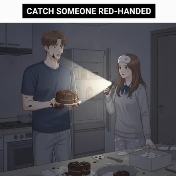 현행범으로 잡다 영어로? 딱 걸리다 영어로? 빼도 박도 못하다 영어로? catch someone red-handed 뜻과 예문