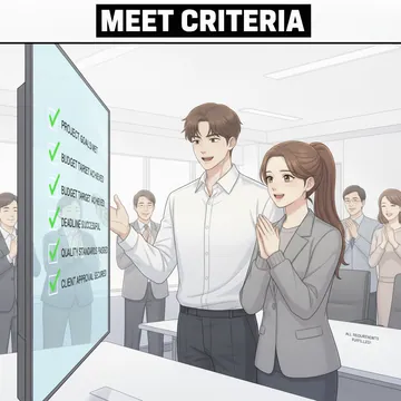 기준을 충족하다 영어로? 조건에 부합하다 영어로? meet criteria 뜻과 예문