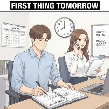 first thing tomorrow